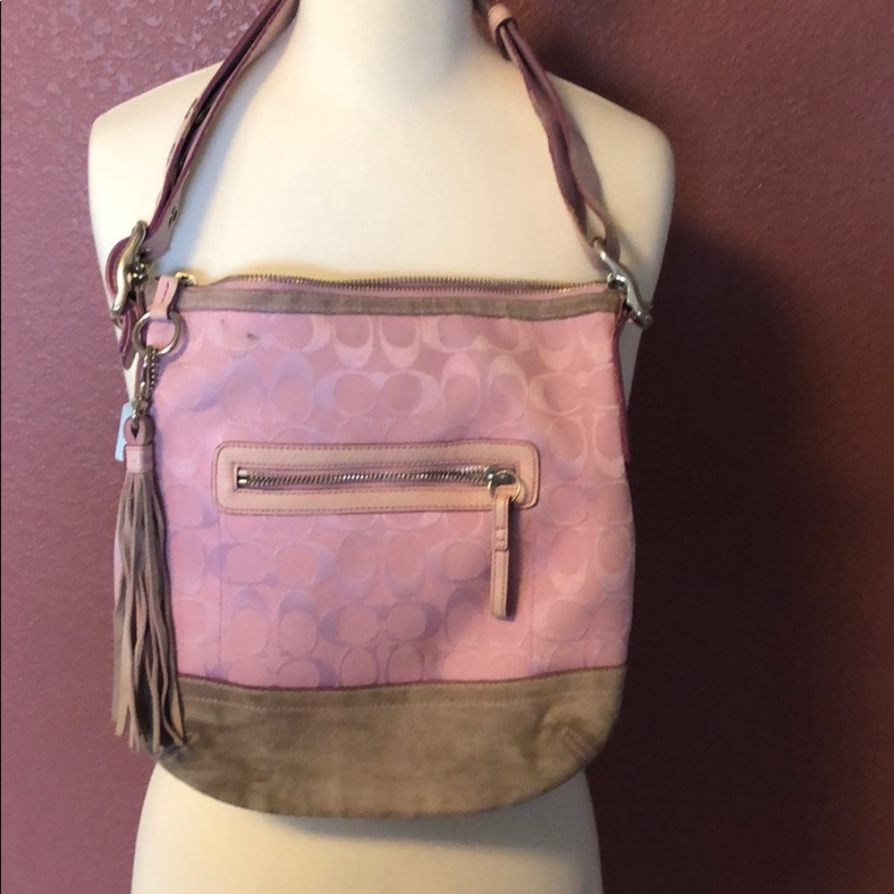 Pink coach purse